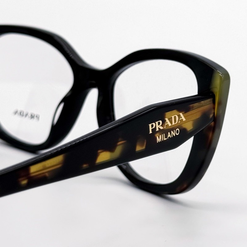 NEW PRADA EYEGLASSES PRB04V 3891O1 BLACK HAVANA WOMEN PR B04V 3891O1 VPR B04 gallery