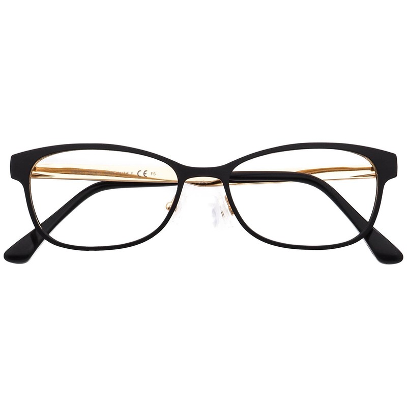 Jimmy Choo Eyeglasses JC203 003 Black/Gold/Crystals Metal Frame Italy 52[]16 145 gallery