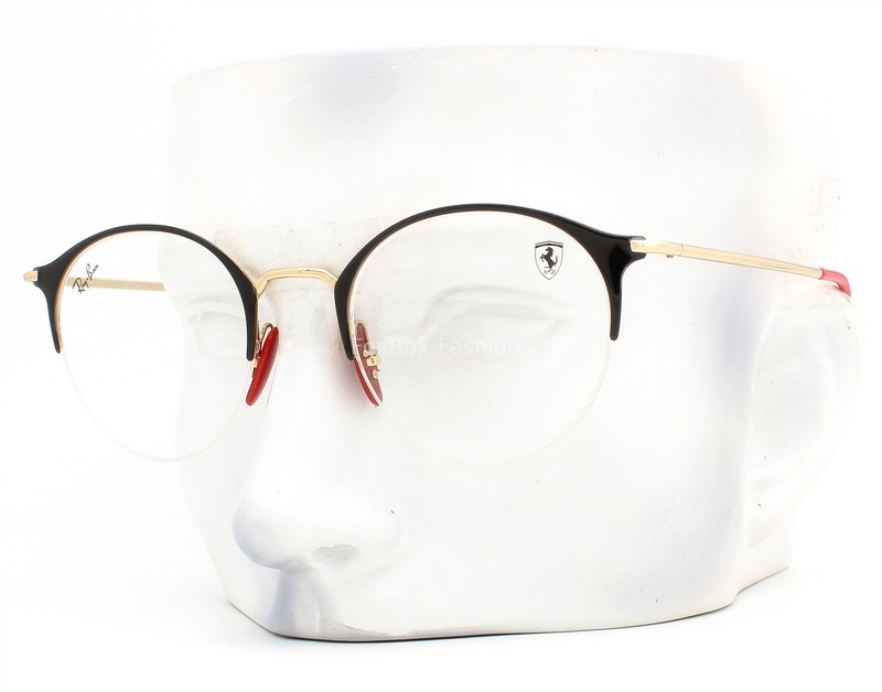 Ray-Ban Scuderia Ferrari Eyeglasses Glasses RB 3578VM F061 Black on Gold w/case gallery
