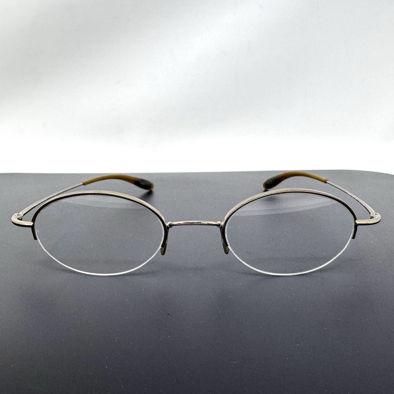 Nike Flexon Eyeglasses 4007 718 Gold Half Rim Frames 49 [] 21 145 Japan gallery
