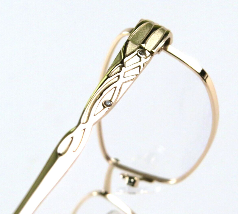 Elegante by I-DealOptics Glasses Frames EL26, Gold, 53-17-135, New gallery