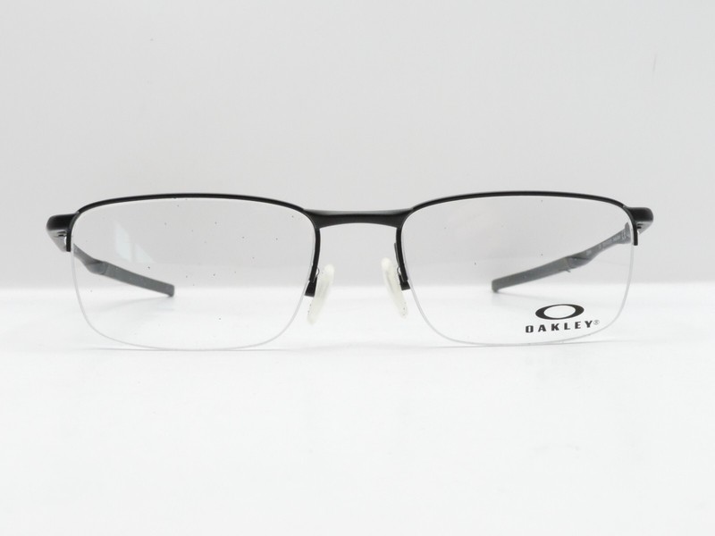 OAKLEY BARRELHOUSE OX3174-0153 RECT. HALF RIM EYEGLASS FRAMES BLACK 139MM NEW