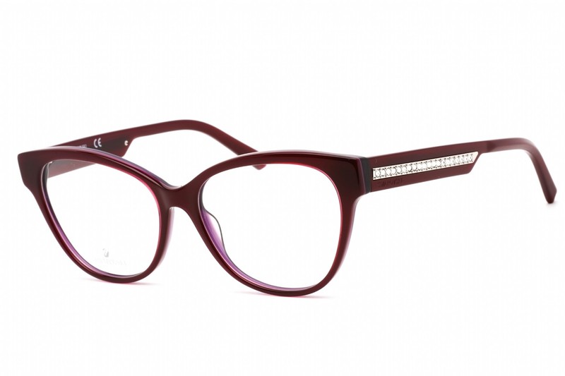 SWAROVSKI SK 5392 081 Eyeglasses Shiny Violet Frame 55mm