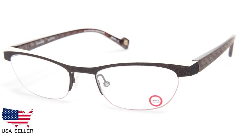 NEW Etnia Barcelona LAUSANNE col. OXIDE BROWN EYEGLASSES 51-19-135 B28mm SPAIN