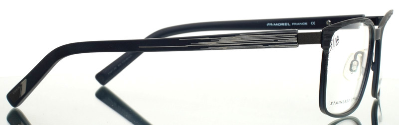 NOMAD MOREL 3066N BB042 Navy Mens Rectangle Full Rim Eyeglasses 53-17-140 B:37 gallery