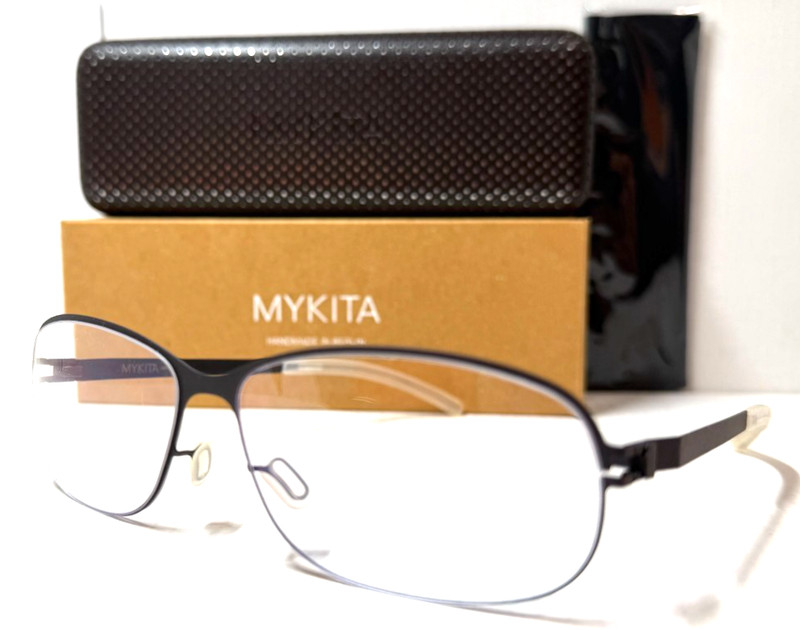 NEW MYKITA MINT AKIKO COL006 MATTE BLACKBERRY AUTHENTIC EYEGLASSES FRAME 58-13