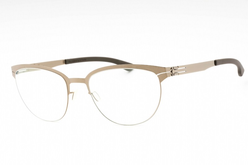 IC! Berlin THE INGENUE M1417 073 Shiny Bronze Warm Grey 53mm Eyeglasses New A…