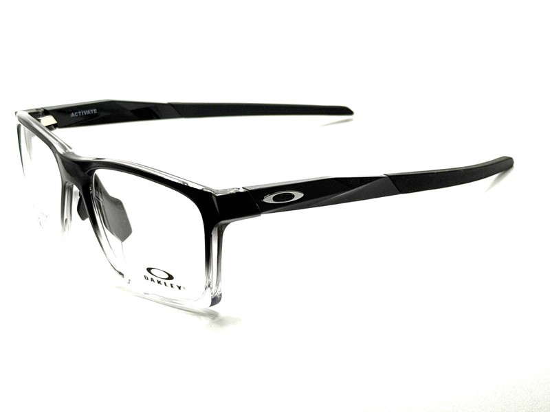 NEW OAKLEY ACTIVATE OX8173-0453 POLISHED BLACK FADE MEN EYEGLASSES 53MM 16 141