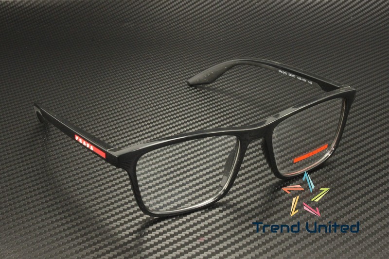 PRADA LINEA ROSSA PS 01QV 1AB1O1 Black Demo Lens 56 mm Men's Eyeglasses gallery