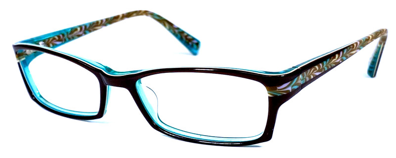 PRODESIGN DENMARK 1670 c.5022 Light Brown/Teal 53-16-130 Eyeglasses Frame