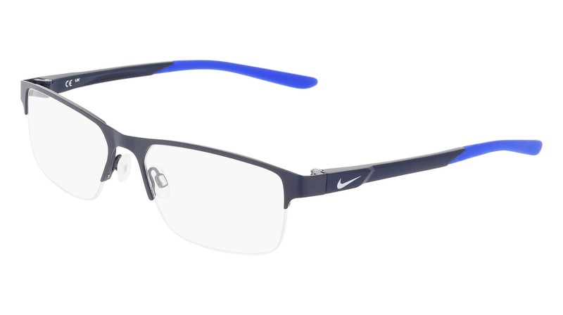 NIKE 8159 Matte Obsidian/Racer Blue 411 Size 57 Eyeglasses