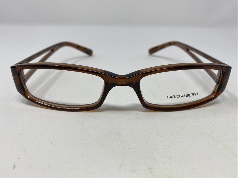 Fabio Alberti Eyeglasses Frame FA901-2 52-18-138 Brown Fade Full Rim JN51