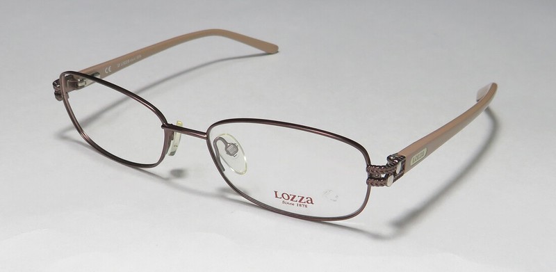 LOZZA VL2122 0H39 CLASSIC AND ELEGANT DETAILED DESIGN LOGO BRAND NAME EYEGLASSES