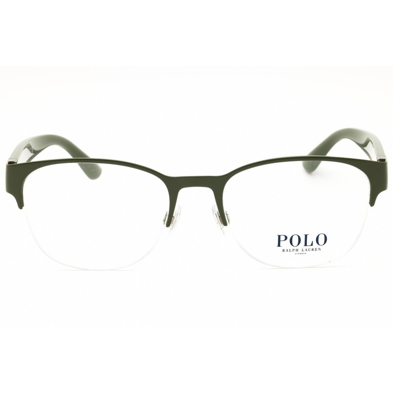 Polo Ralph Lauren Men's Eyeglasses Shiny Green Metal Half Rim Frame 0PH1238 9483 gallery