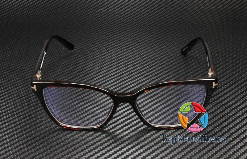 TOM FORD FT5641 B 054 Red Havana Plastic blue filter 53 mm Women's Eyeglasses gallery