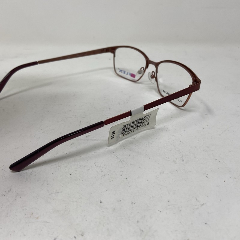 Ti Flex Eyewear 2103 604 Wine Burgundy 52-16-135 Flex Titanium Eyeglasses PJ09 gallery