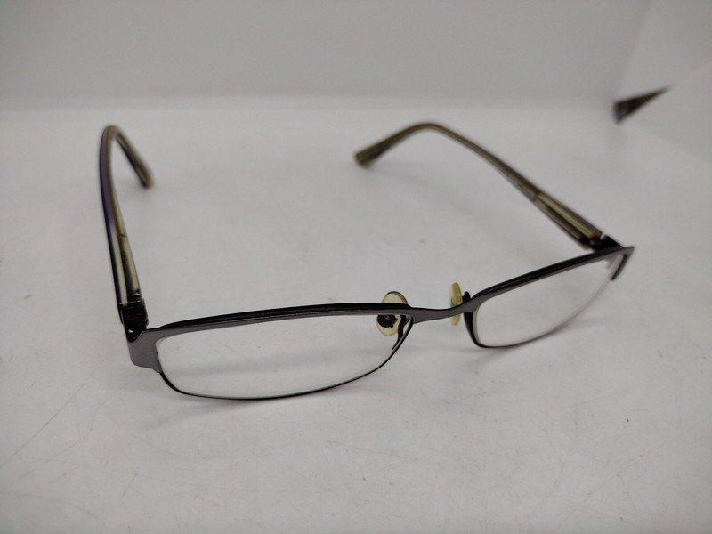 Bebe Curious Purple Silver Eyeglass Frames Only gallery