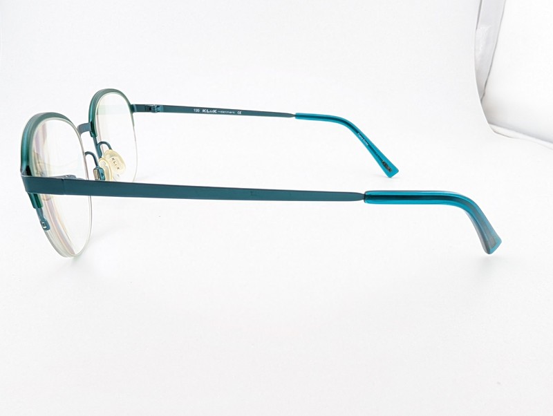 Kliik Denmark Eyeglasses, Frames Only, Korea, 642 M116, 47-19-135, Metal, Green gallery