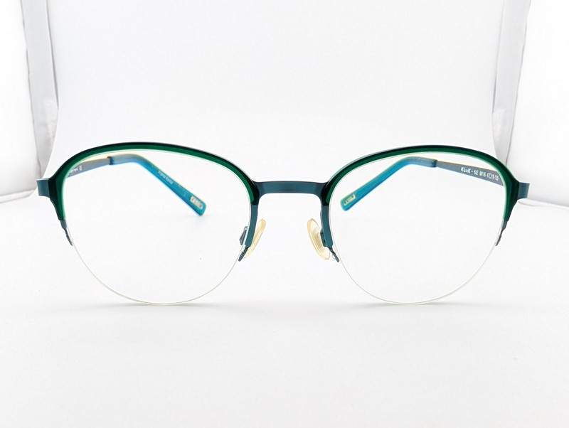 Kliik Denmark Eyeglasses, Frames Only, Korea, 642 M116, 47-19-135, Metal, Green gallery