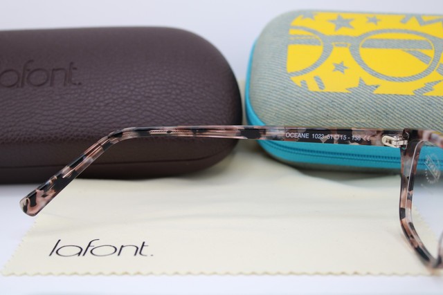 NEW JEAN LAFONT PARIS OCEANE 1023 GREY BROWN MARBLE AUTHENTIC EYEGLASSES 51-15 gallery