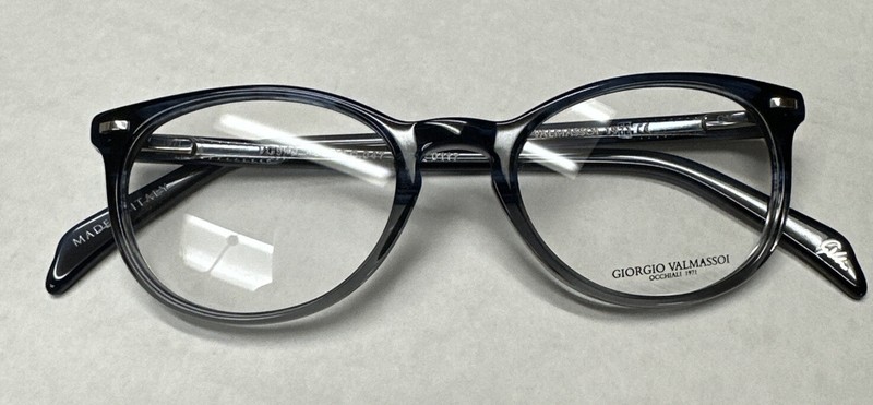 Giorgio Valmassoi Plastic Eyeglass Frames VG949 C.047 Blue 48-19-140