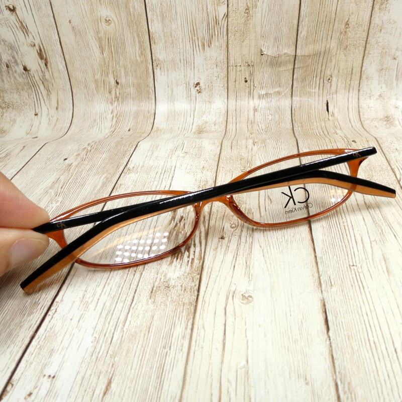 Calvin Klein Java Brown Black Eyeglasses FRAMES - 5504 201 50-15-140 NEW! gallery