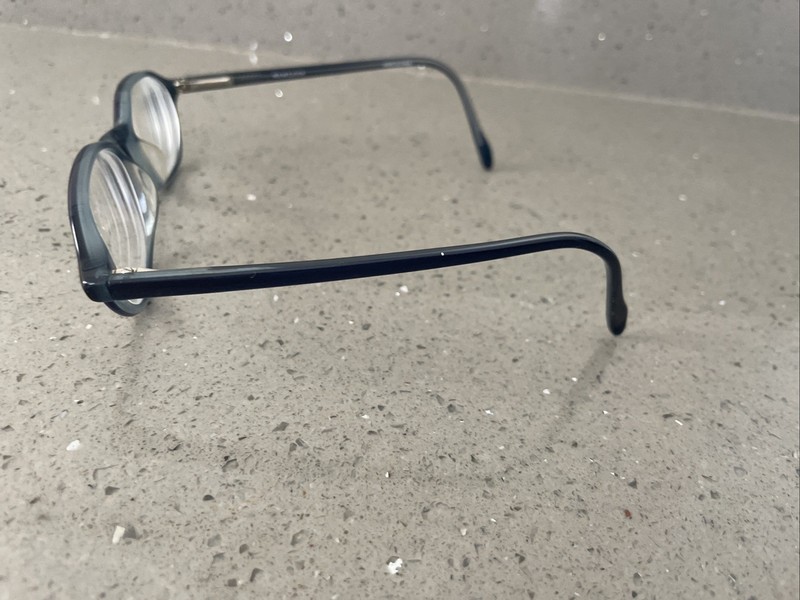 NEW LOOK EYEGLASSES FRAMES ONLY 8655 50-18-140 Blue full rim crystal acrylic gallery