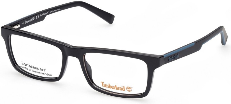 Timberland TB1720 001 Shiny Black Plastic Optical Eyeglasses Frame 53-17-145 RX