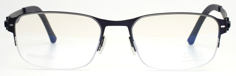 OVVO OPTICS 3907 655C Navy Unisex Kids Rectangle Eyeglasses 49-18-140 B:34 gallery