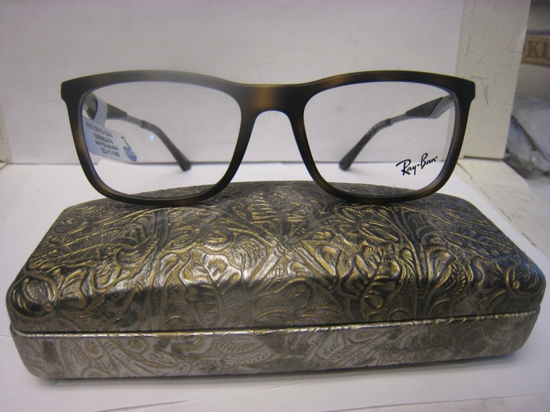 Ray-Ban Eyeglass Frames 7029 53 5200 Matte HAVANA 53 17 145 36V NWT retail $168