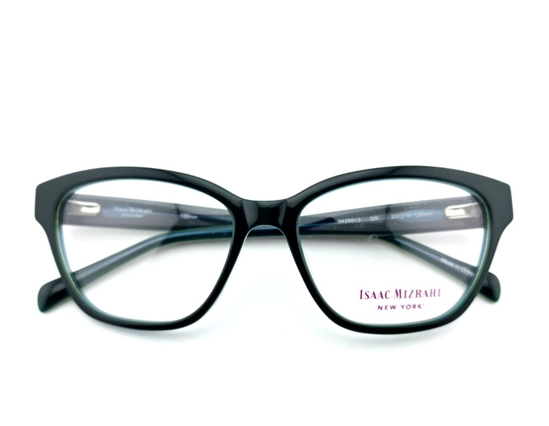 ISAAC MIZRAHI IM30013 GREEN UNISEX DESIGNER FULL RIM EYEGLASSES FRAMES 53-16-135