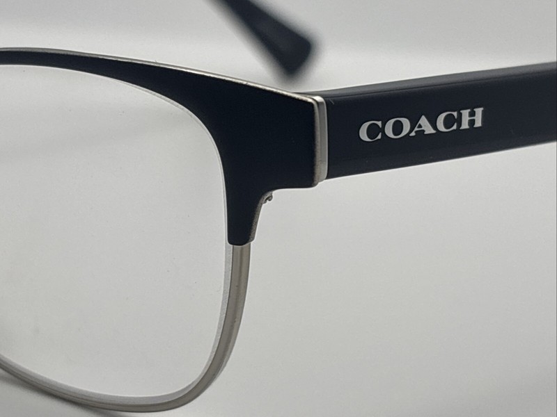 Coach HC 5074 9239 Satin Black Silver/Black 52/17 135 Women’s Eyeglasses A2932 gallery
