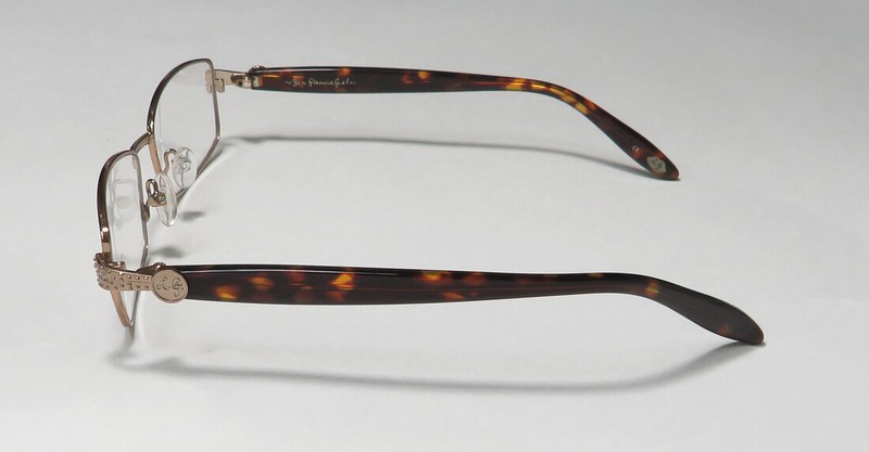 LULU GUINNESS 710 BRN GOLD/TORTOISE FULL RIM CLASSIC SHAPE BRAND NAME EYEGLASSES gallery