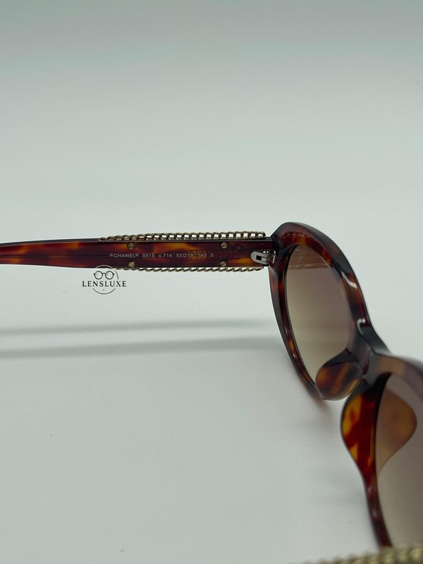 NEW CHANEL 5515 Women’s Tortoise Oval Sunglasses – 100% Authentic Acetate Frame gallery