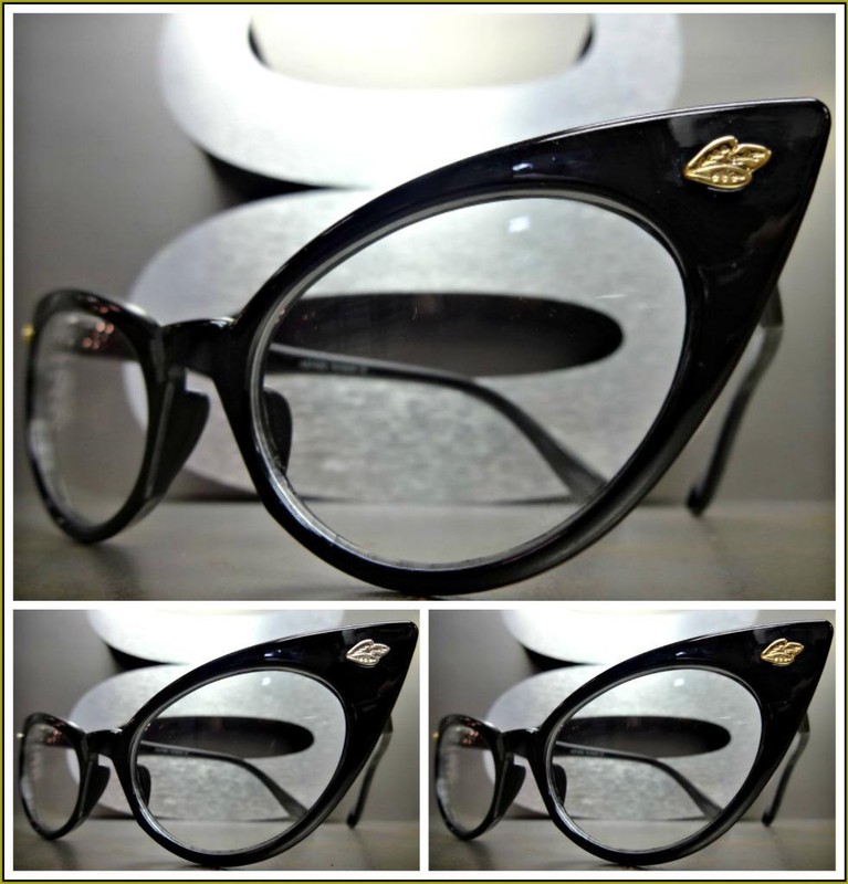 Women’s CLASSIC VINTAGE RETRO CAT EYE Style Clear Lens EYE GLASSES Fashion Frame