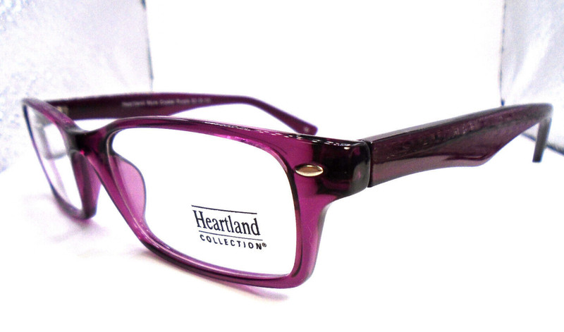 Heartland MYRA Crystal Purple 52-18-140 Eyeglasses Frames
