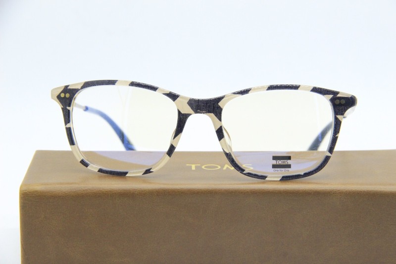 NEW TOMS JENKINS 10008657 BROWN GOLD BLUE AUTHENTIC EYEGLASSES W/CASE 51-19 gallery