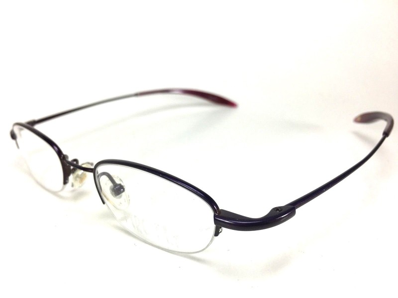NEW Firefly Titanium and Memory Metal Eyeglasses Purple Half-Rim Japan