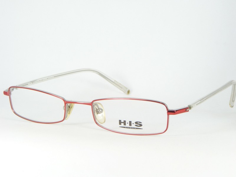 HIS by Uniopt HT266 003 RED /SILVER EYEGLASSES GLASSES FRAME H.I.S 50-19-130mm