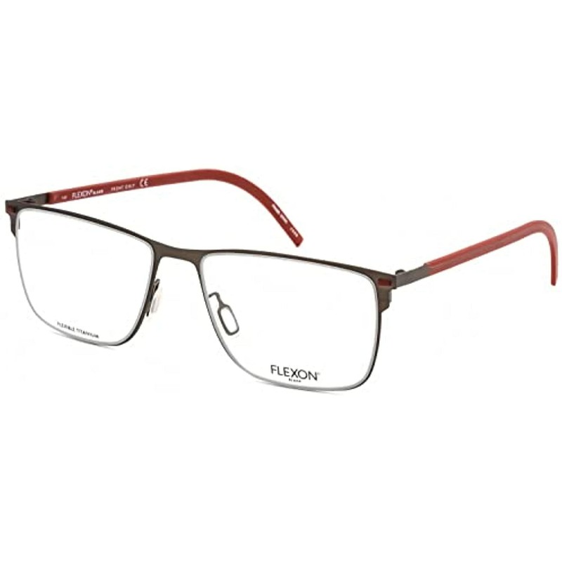 NEW FLEXON B2077 035 Graphite Flexible Titanium Eyeglasses 55mm with Flexon Case