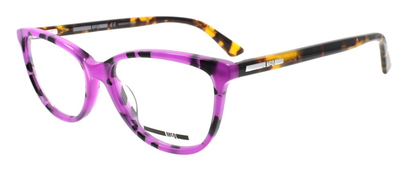 McQ Alexander McQueen MQ0125O 003 Women’s Glasses Frames 54-16-145 Purple Havana