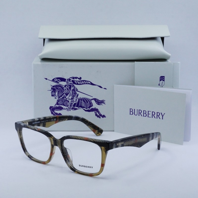 NEW BURBERRY BE2425D 4146 Check Sand 54mm Eyeglasses