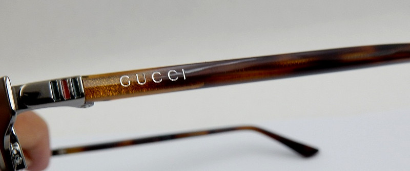 GUCCI HALF RIM BROWN TORTOISE DESIGNER EYEGLASS FRAMES GG0020O 003 49-21-140 gallery