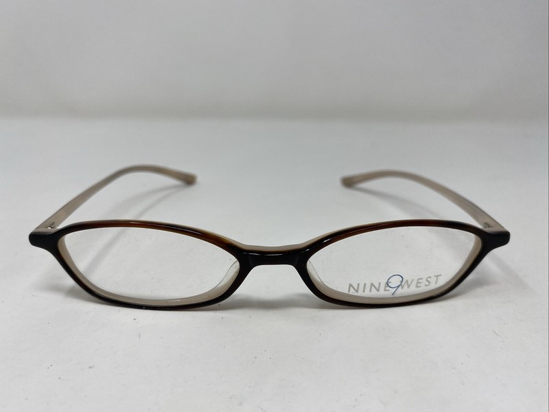 Nine West NW302 0FU7 49-15-135 Brown/Cream Full Rim Eyeglasses Frame XX55