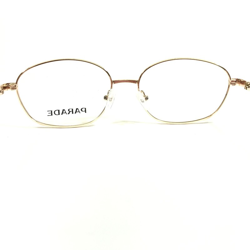 Parade Eyeglasses Frames 1560 GOLD Round Full Wire Rim 54-17-140 gallery