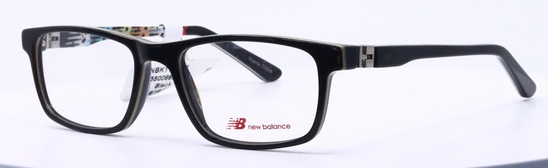 New Balance NBK 117-1 Black Boys Kids Rectangle Eyeglasses 48-16-125 B:31