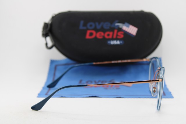 NEW RAY-BAN RB 7140 5853 BLUE BRONZE AUTHENTIC EYEGLASSES 51-20 gallery