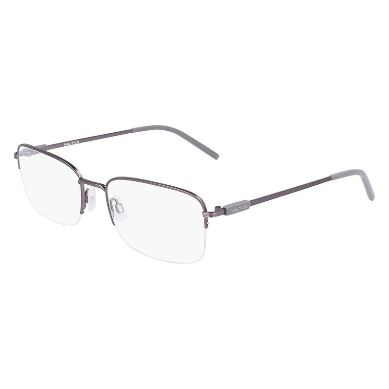 Nautica Men’s Rectangular 57mm Eyeglasses Matte Gunmetal N7322-030