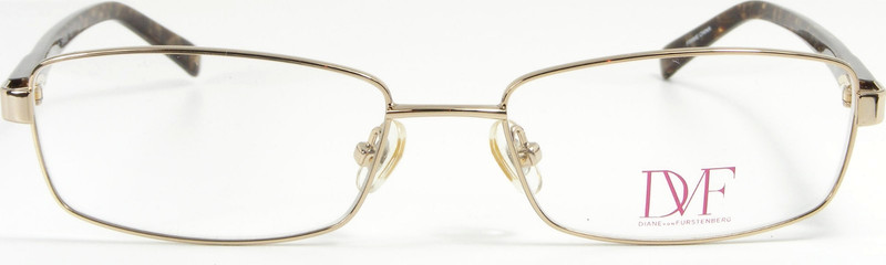 DIANE von FURSTENBERG DVF8003 718 Pale Gold Metal Eyeglasses Frame 53-16-135 NEW
