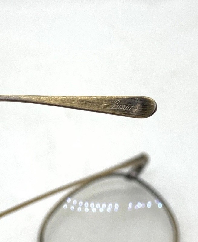 Lunor Eyeglasses Round Wire Frames M9 Mod 01 Col AG Japan 48-20-145 Gold Y43 gallery
